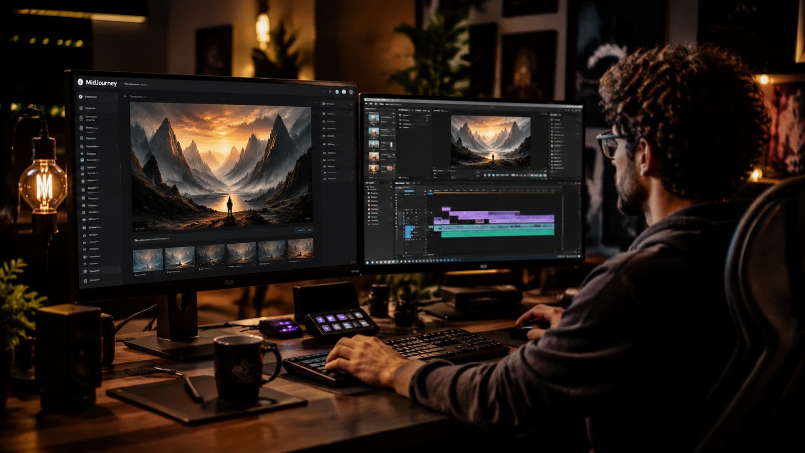 Illustration: combining midjourney with ai video tools