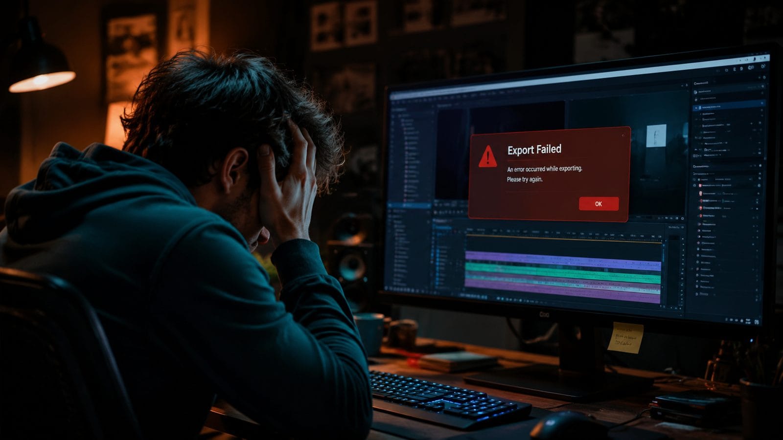 Illustration: troubleshooting ai video export errors