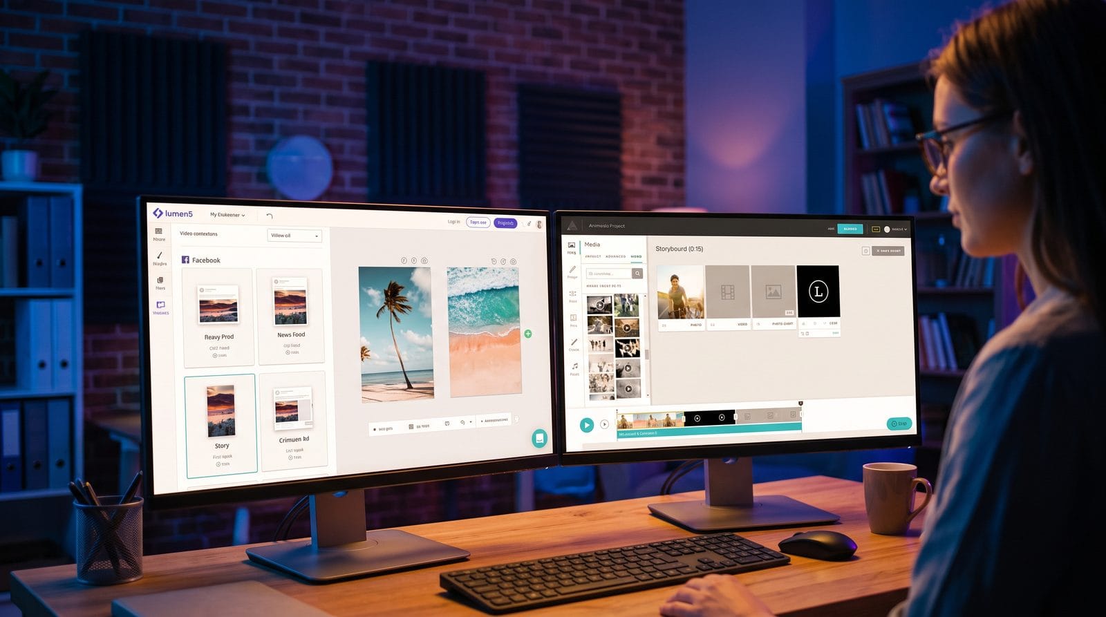 Illustration: lumen5 vs animoto for business videos