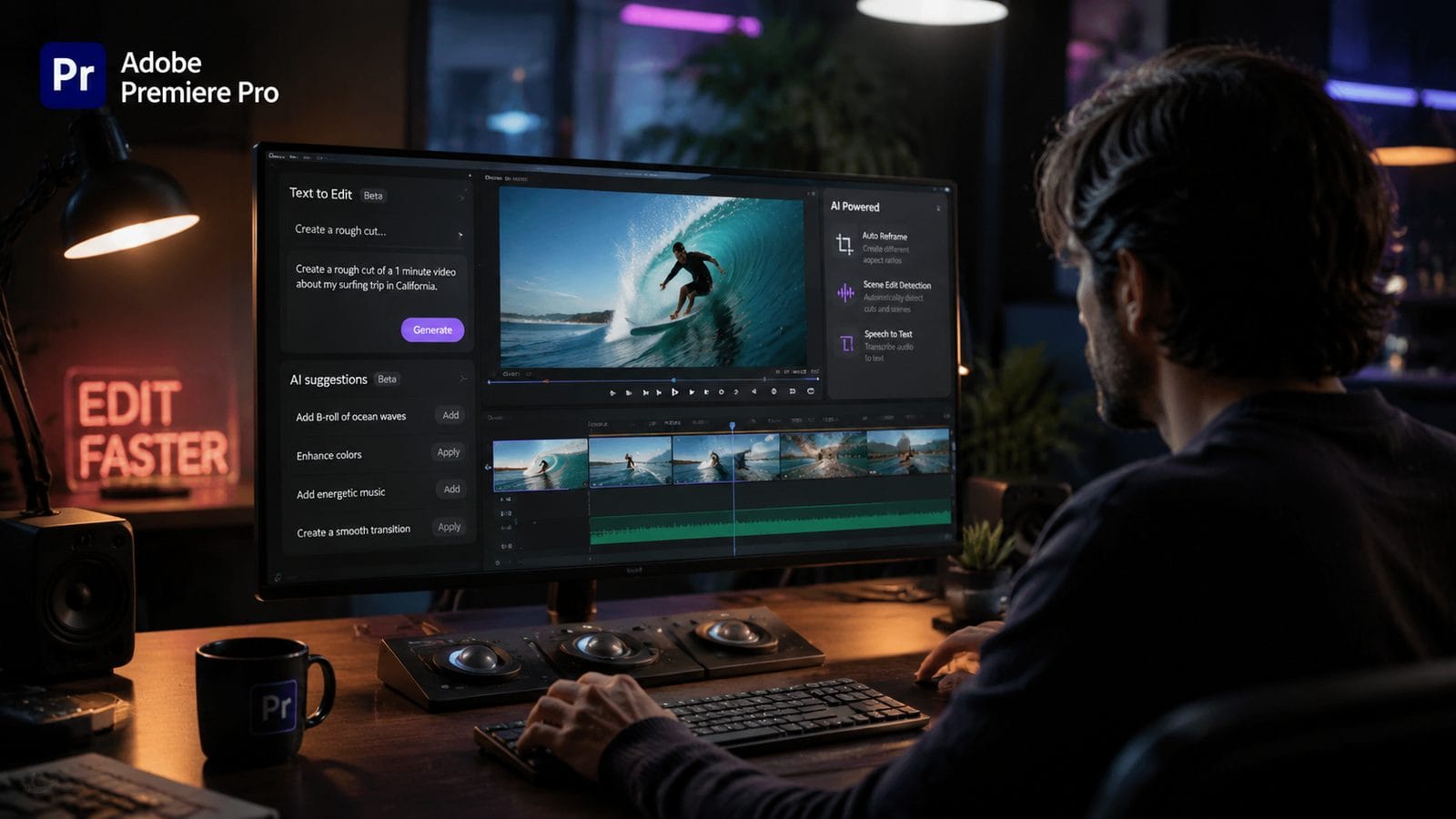 Illustration: integrating ai video with adobe premiere