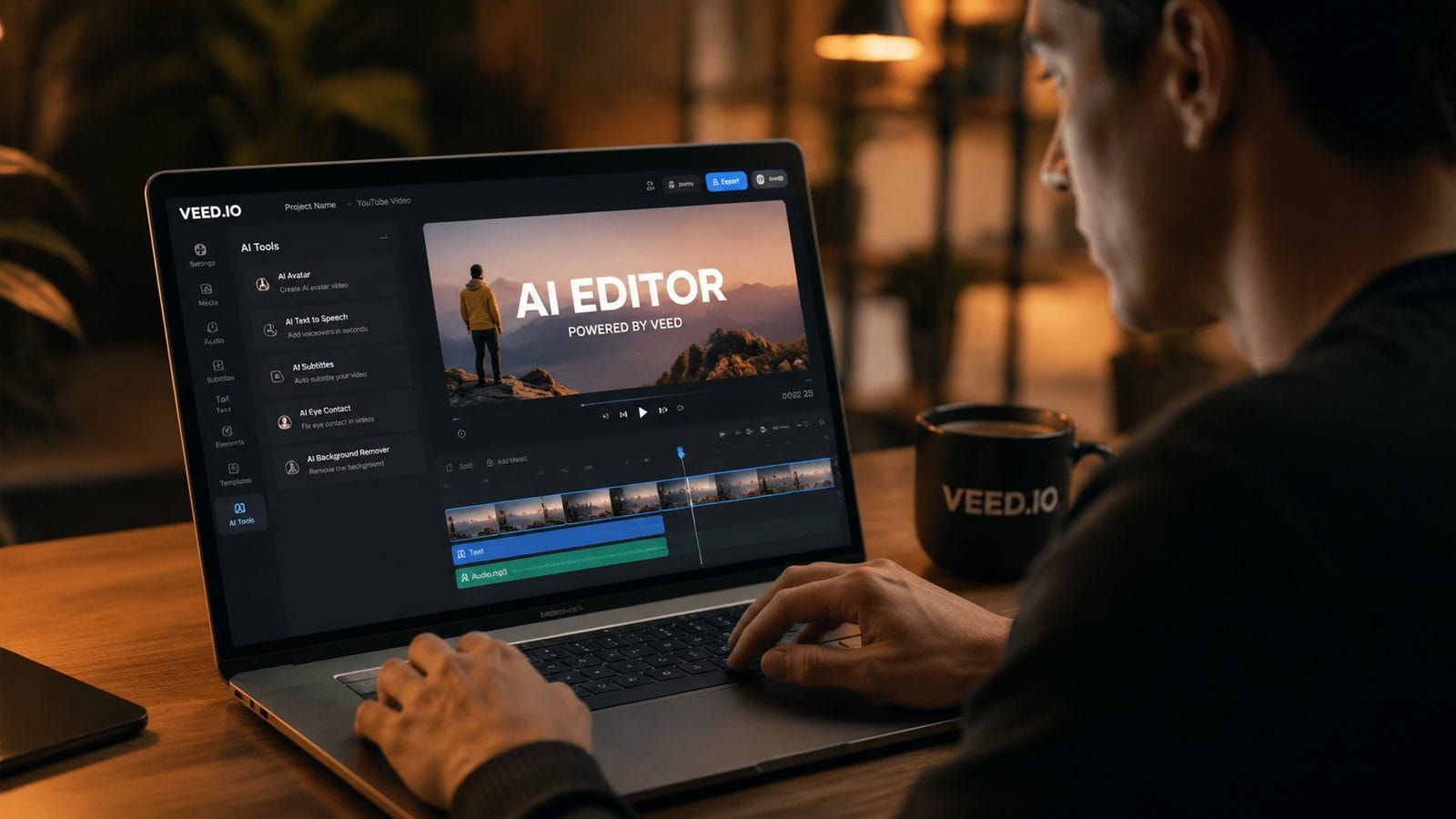 Illustration: veed io ai editor hands-on test