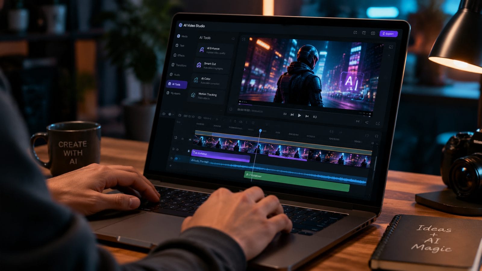 Illustration: how to edit videos using ai for free
