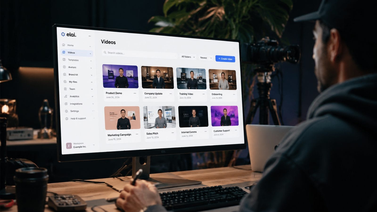Illustration: elai io review after creating 50 videos