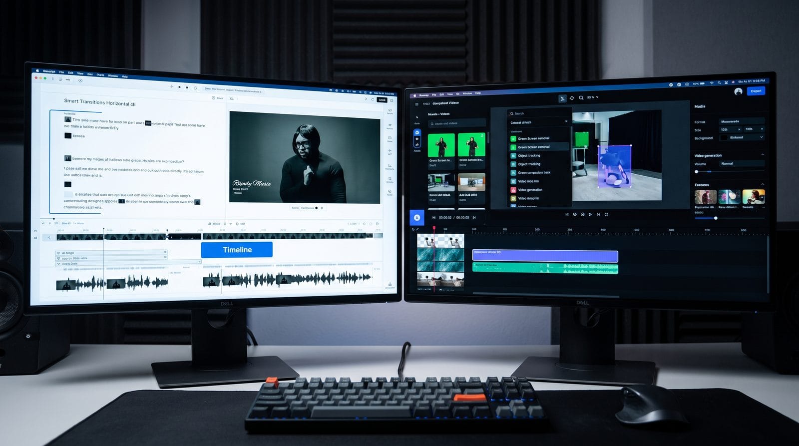 Illustration: descript vs runway ml for video editing