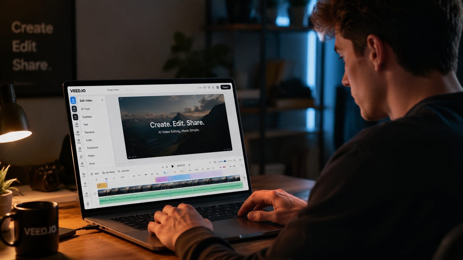 Illustration: veed io ai video editor free features