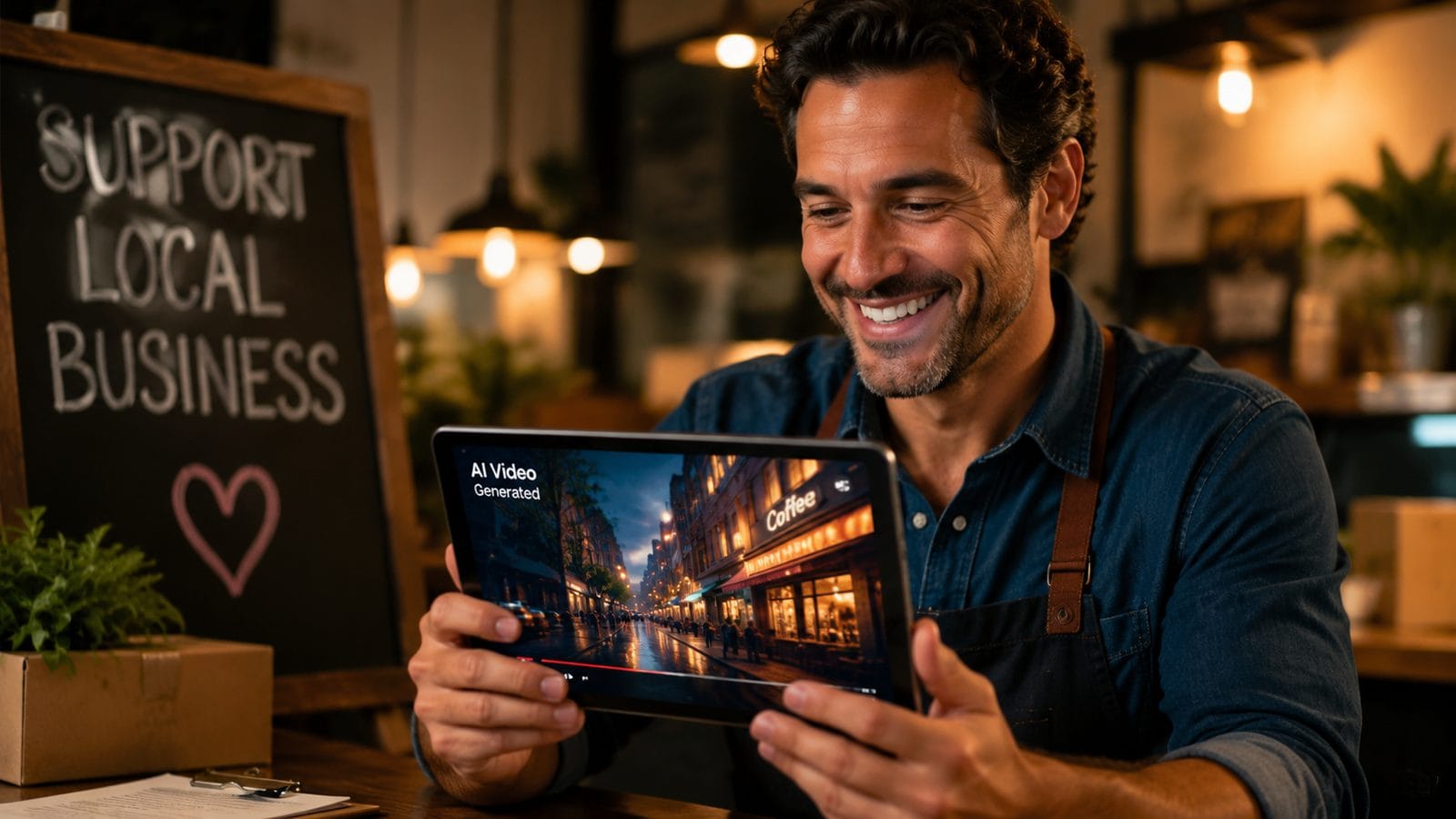 Illustration: ai-generated videos for local businesses