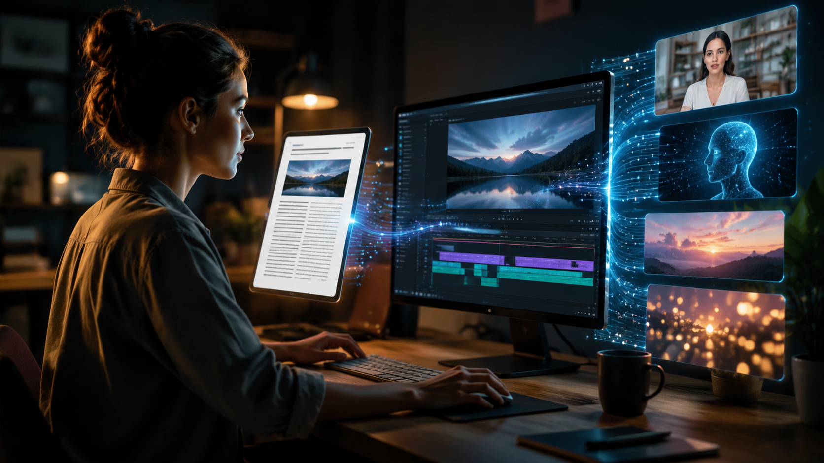 Illustration: how to create ai videos from blog posts