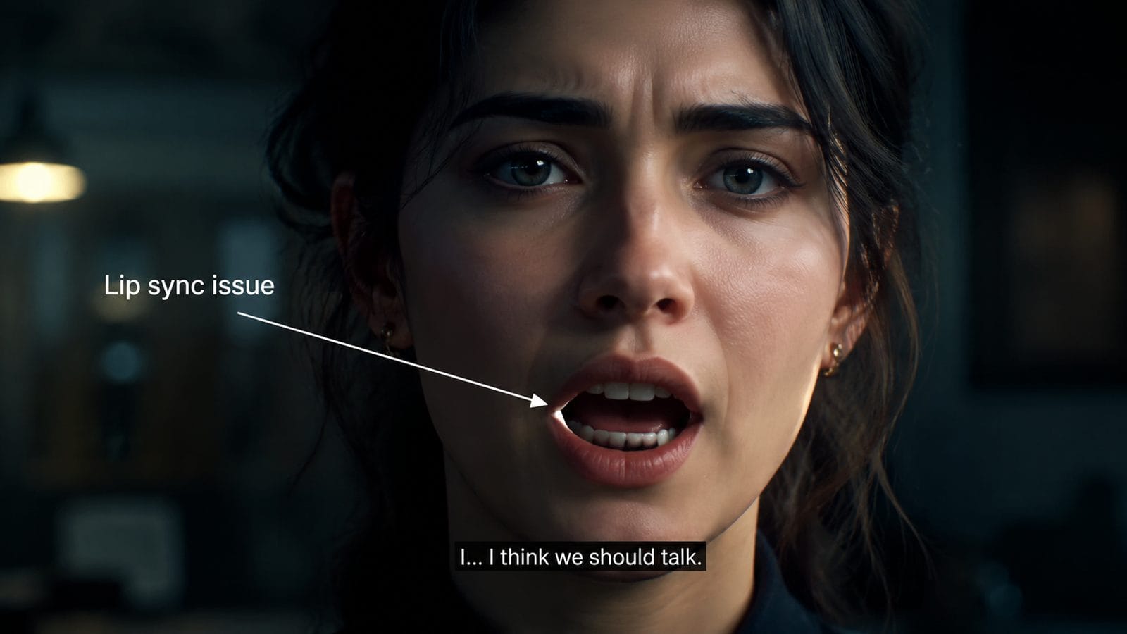 Illustration: troubleshooting poor lip sync in ai videos