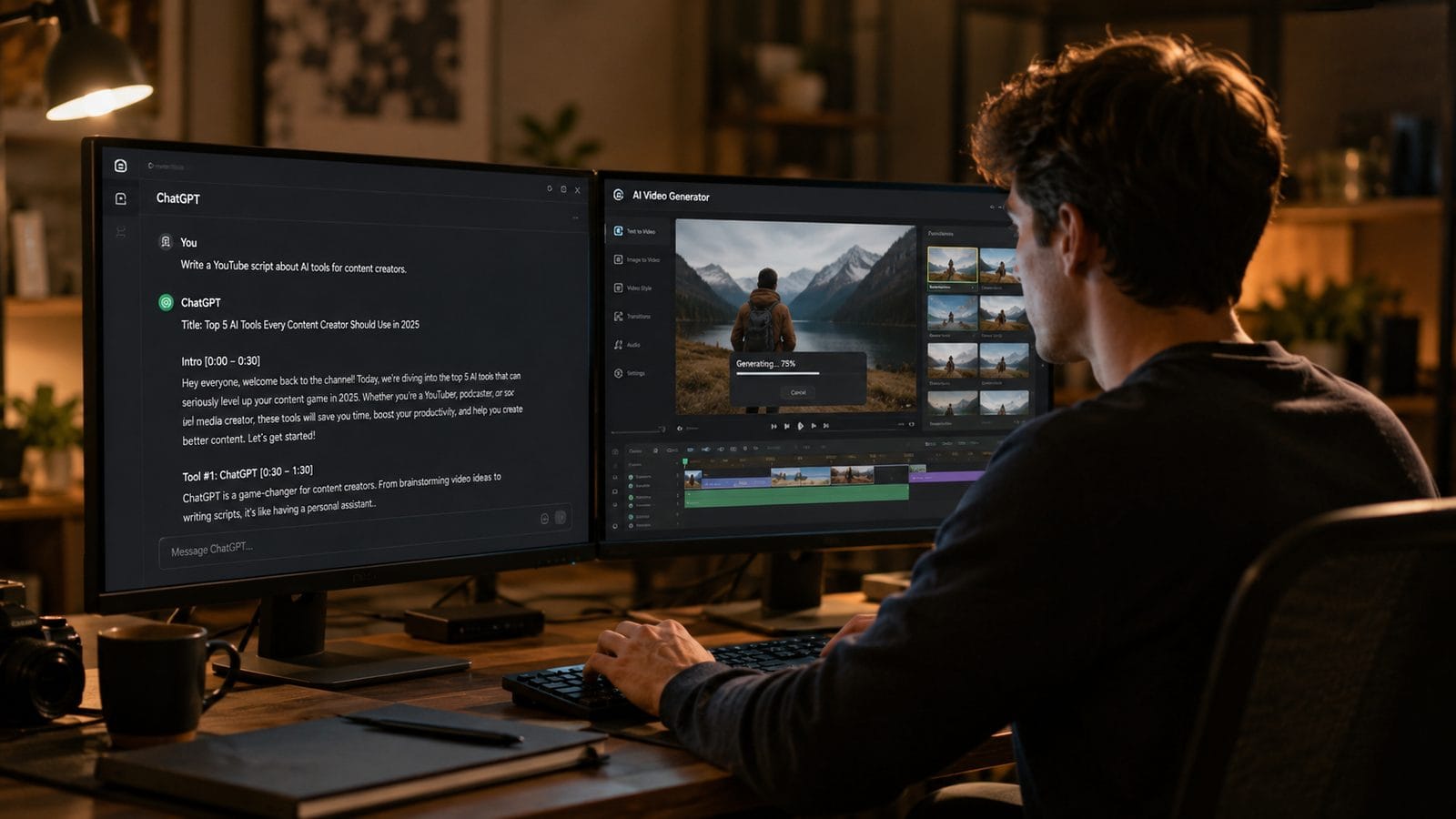 Illustration: how to combine chatgpt with ai video tools