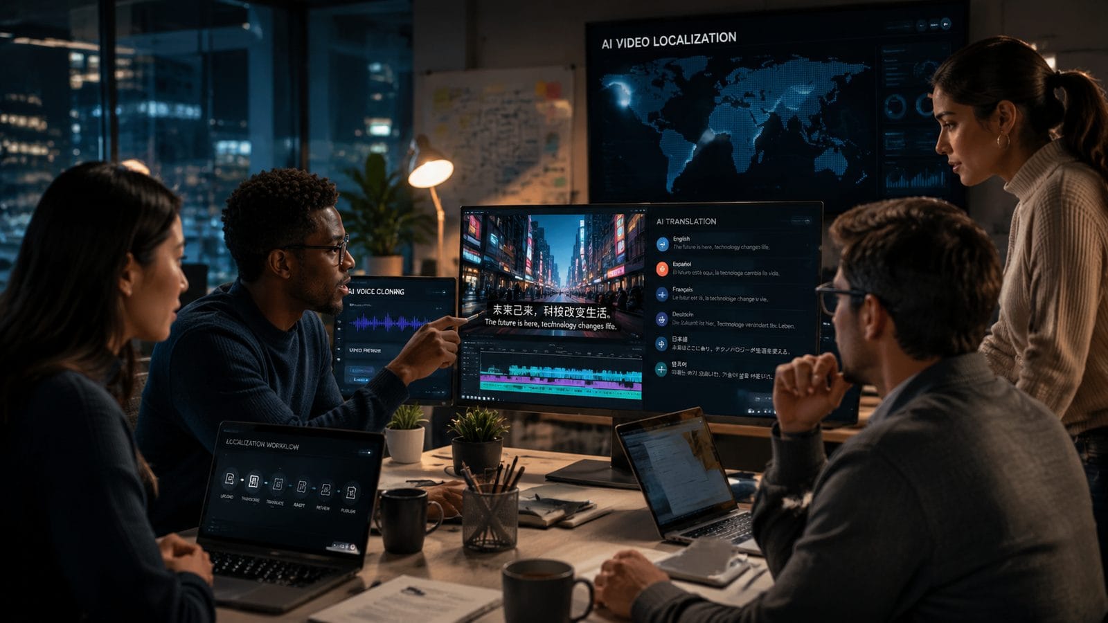 Illustration: how to localize ai videos for global audiences
