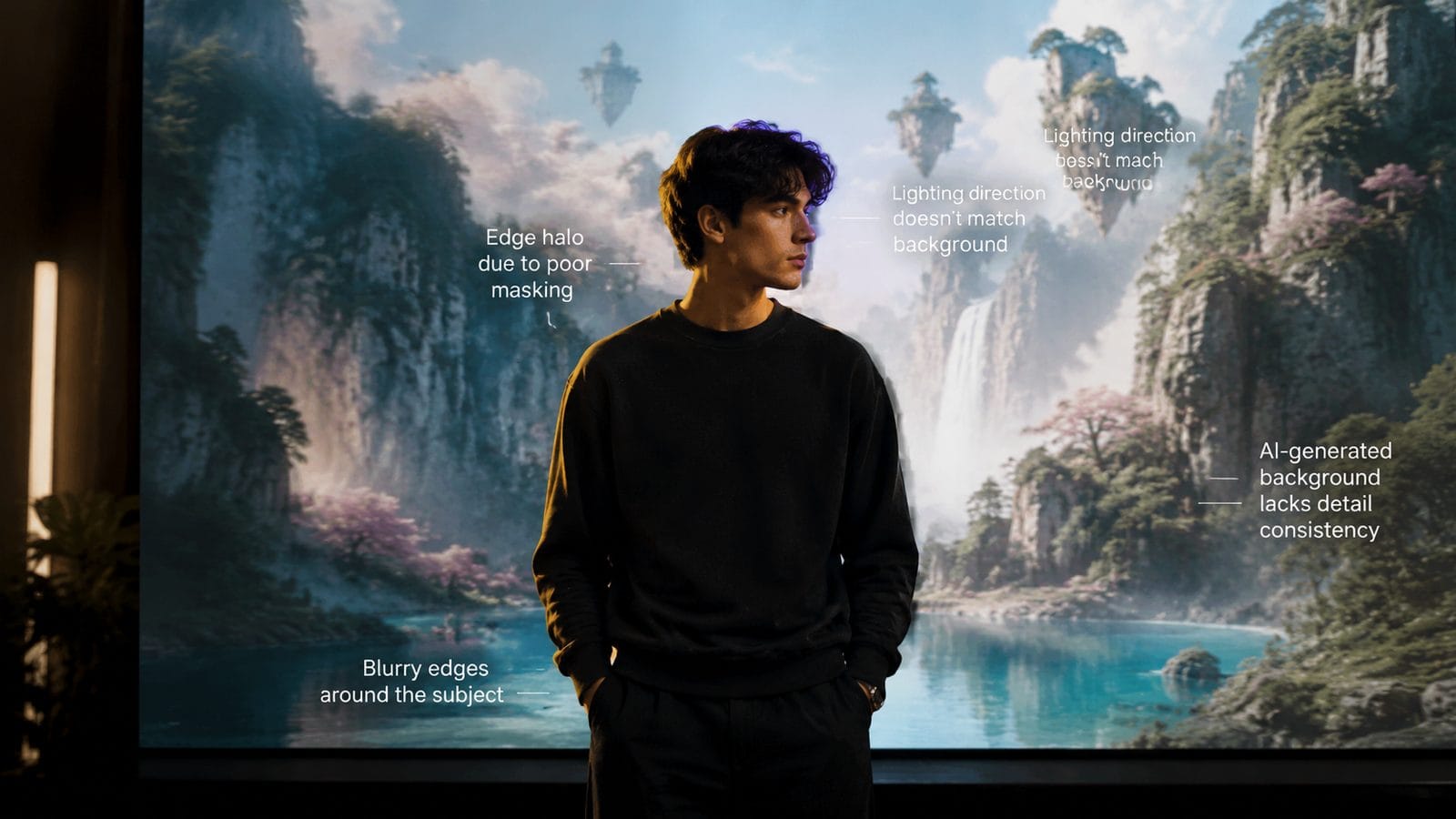 Illustration: why ai video backgrounds look unnatural