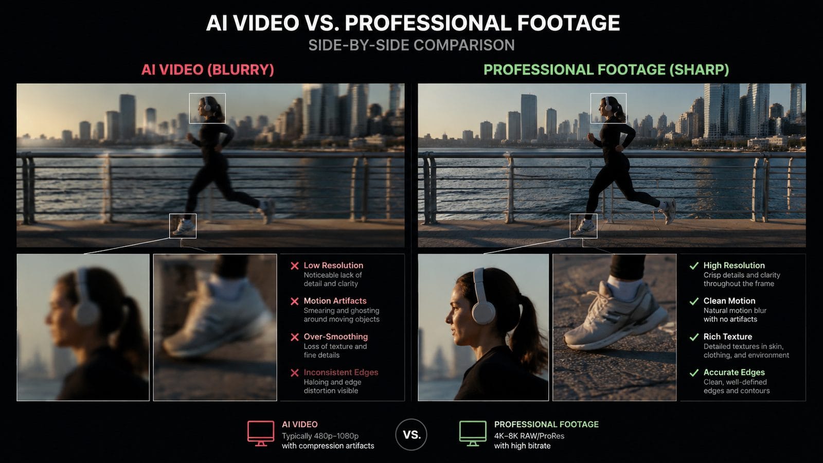 Illustration: why does ai video look blurry