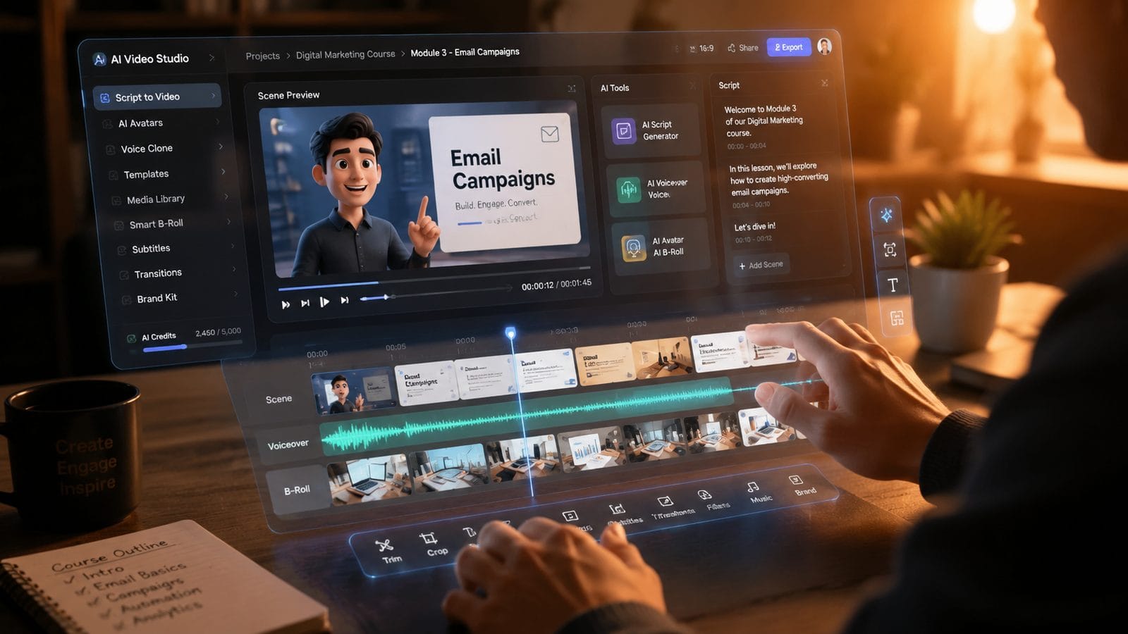 Illustration: ai video tools for online course creators