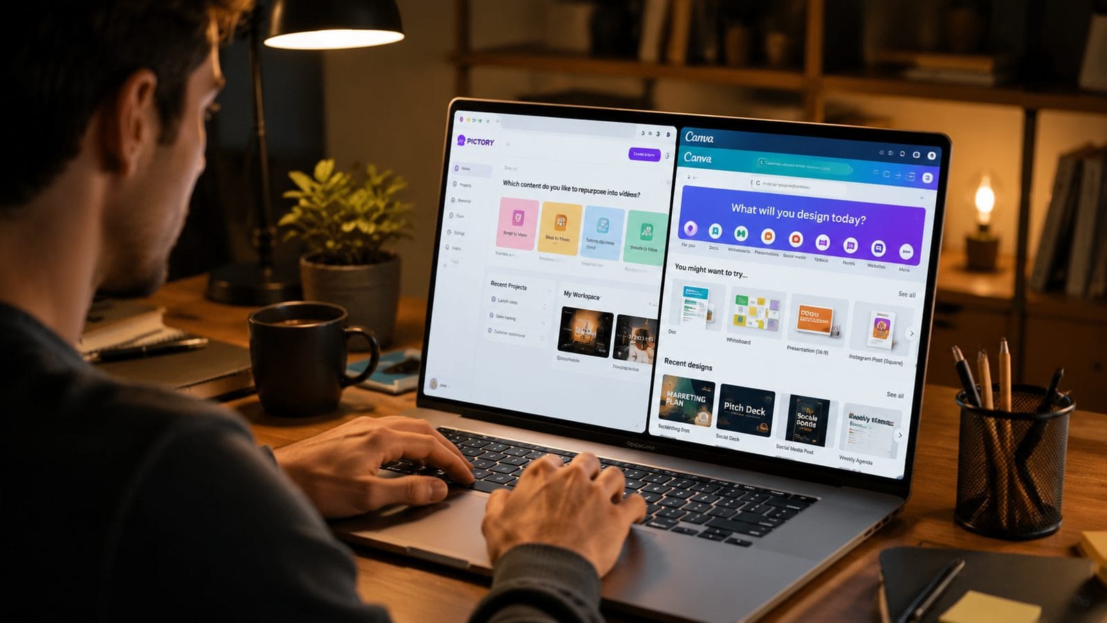 Illustration: how to integrate pictory with canva