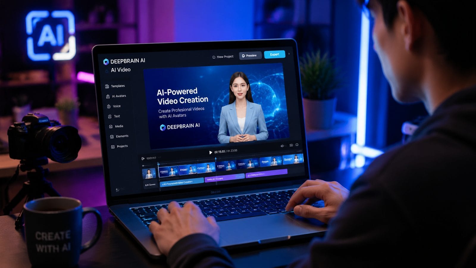 Illustration: hands-on review of deepbrain ai video