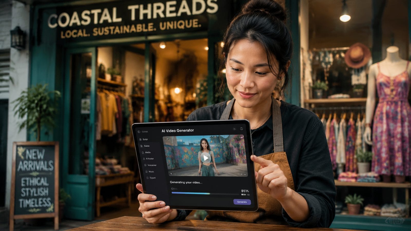 Illustration: ai video for local business marketing