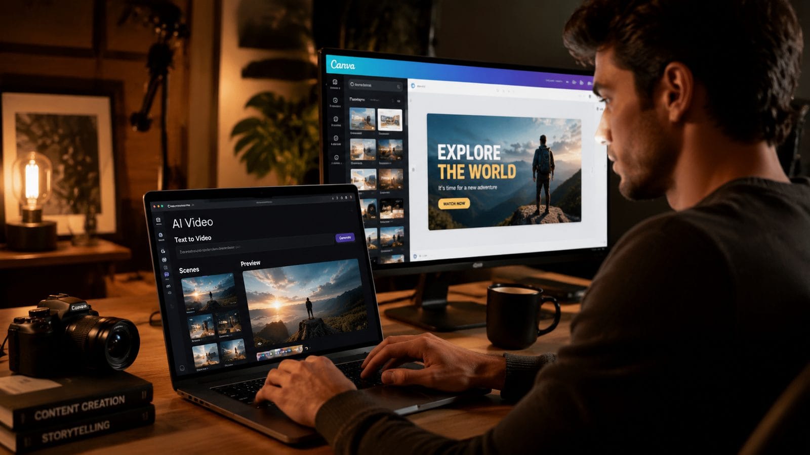 Illustration: how to integrate ai video with canva