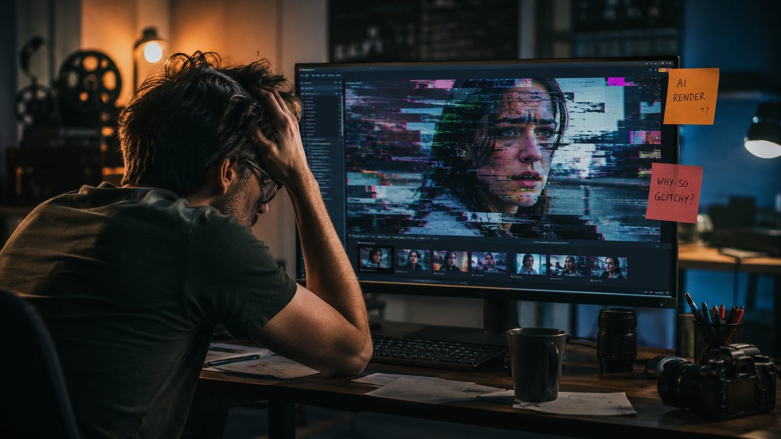 Illustration: common ai video rendering issues