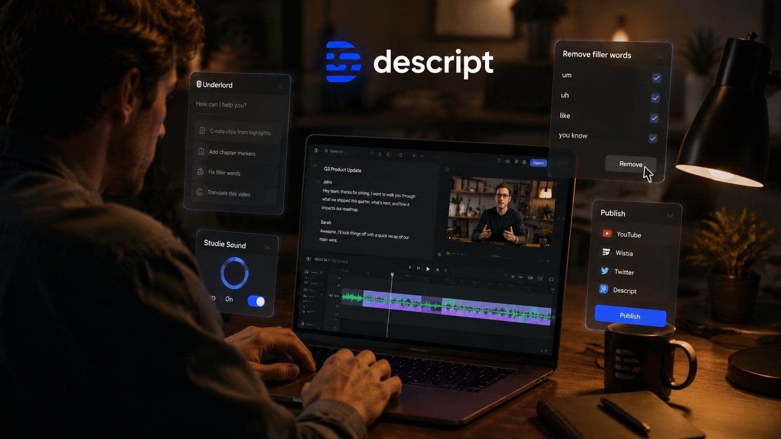 Illustration: free plan limits for descript video