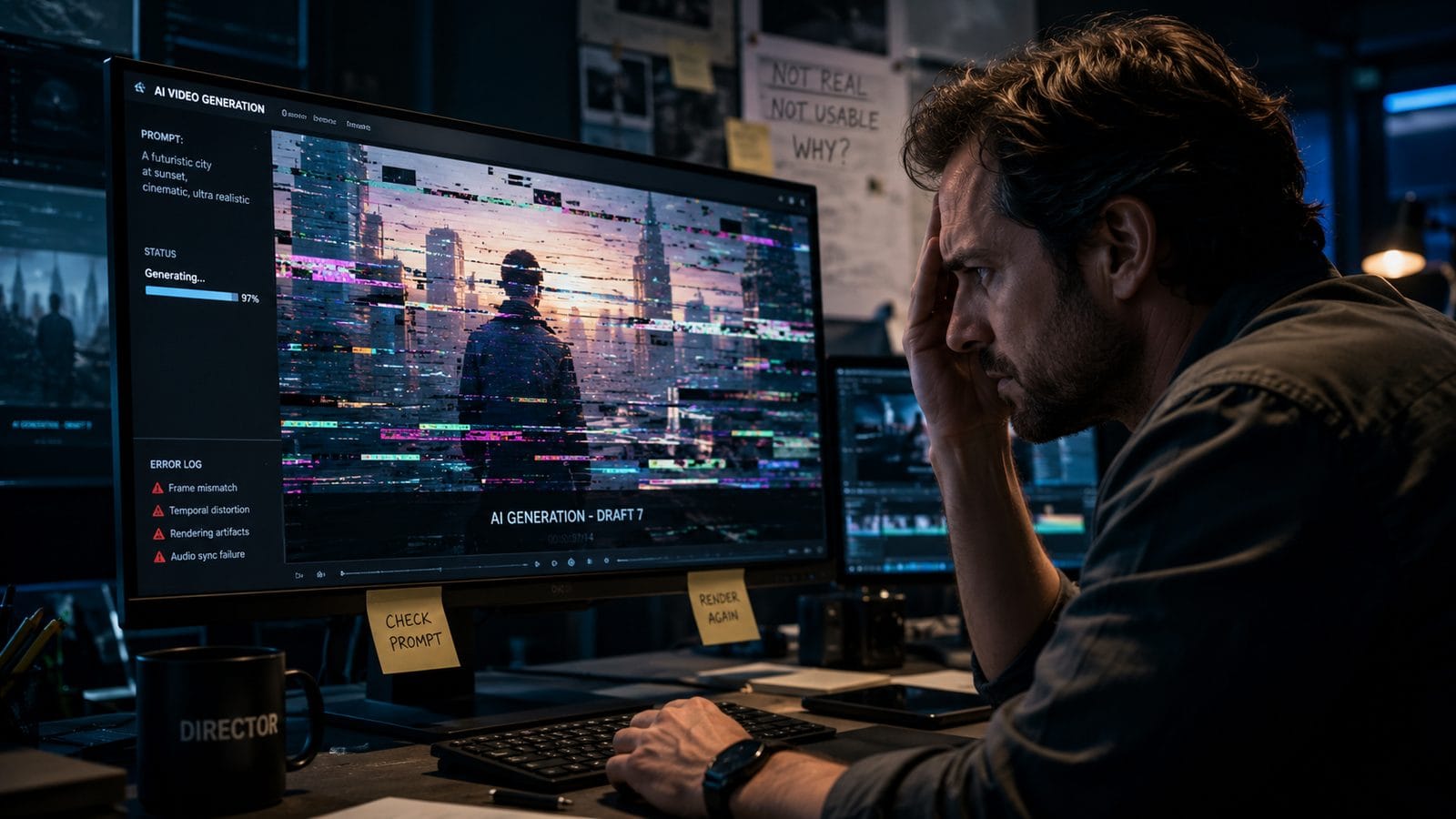Illustration: common mistakes in ai video generation