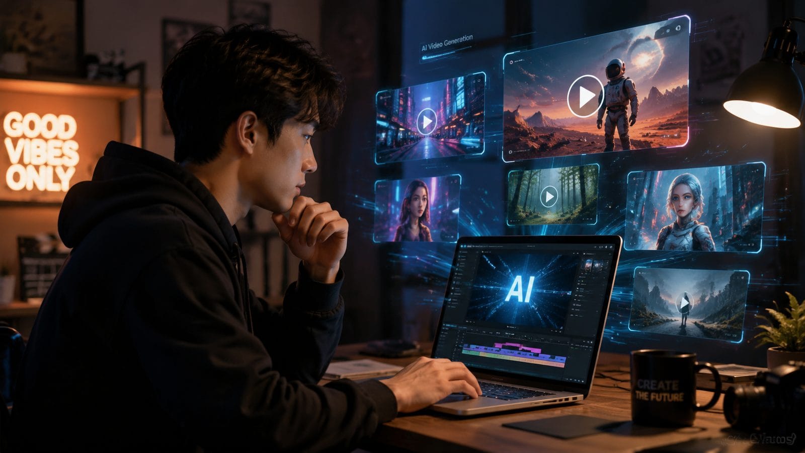 Illustration: how to create engaging ai videos for social media