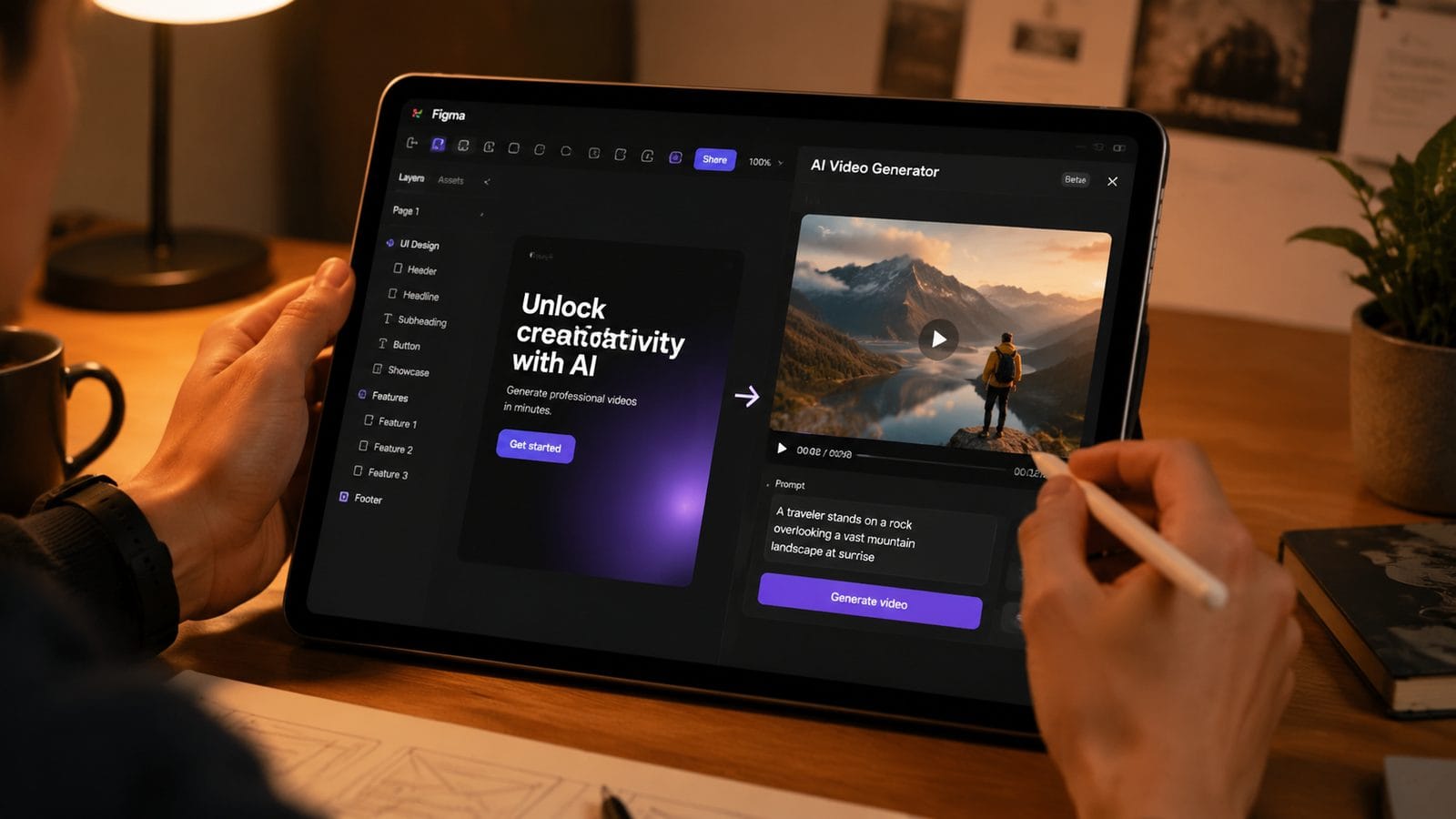 Illustration: figma to ai video workflow for designers