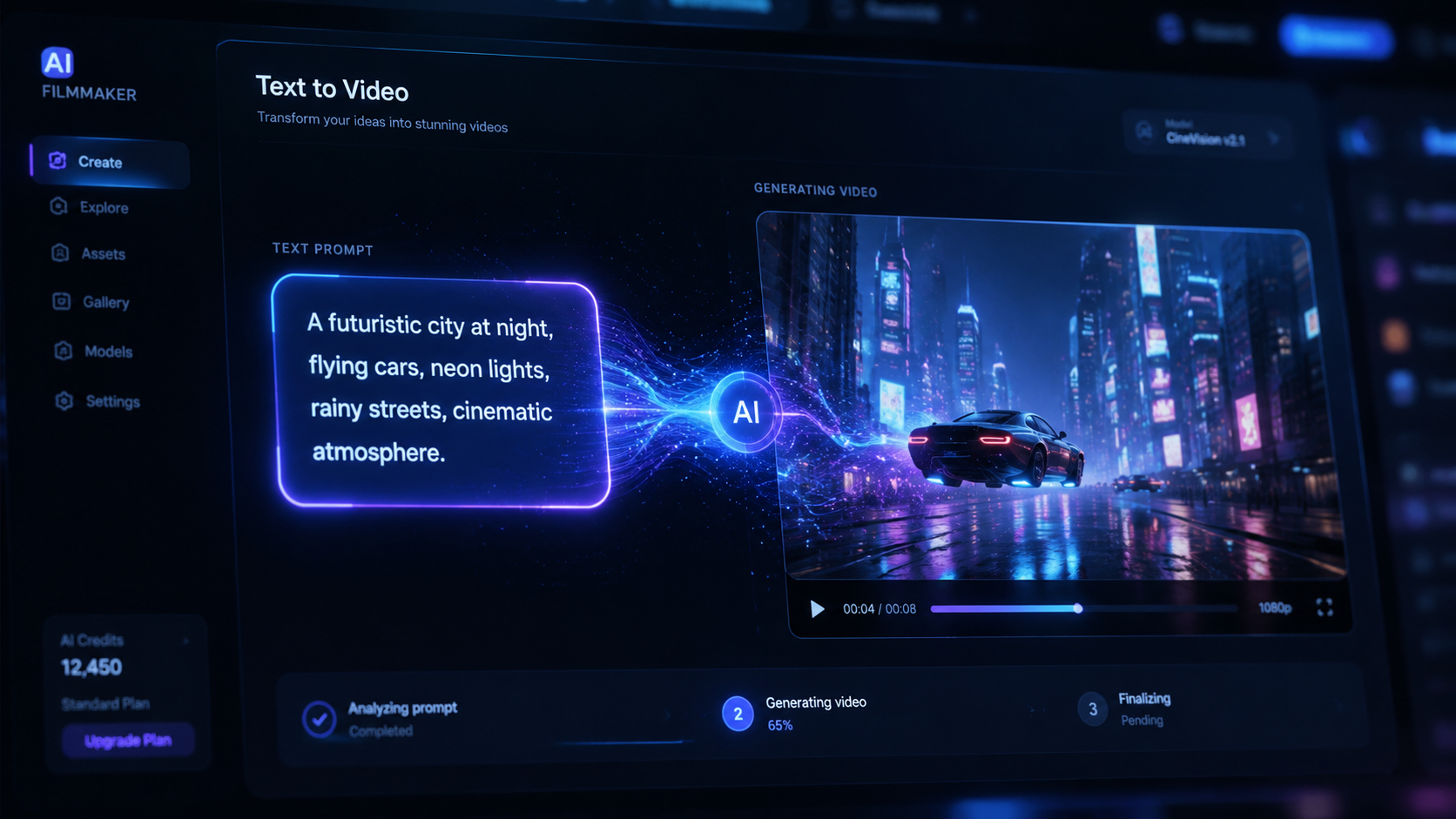 Illustration: how to turn text prompts into videos