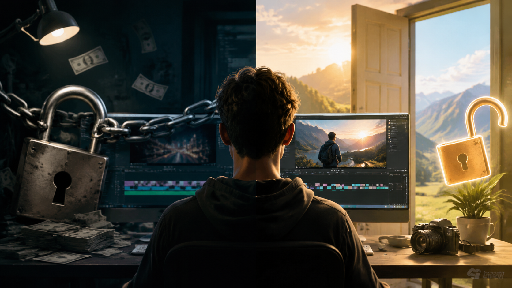 Illustration: free alternatives to expensive ai video editors