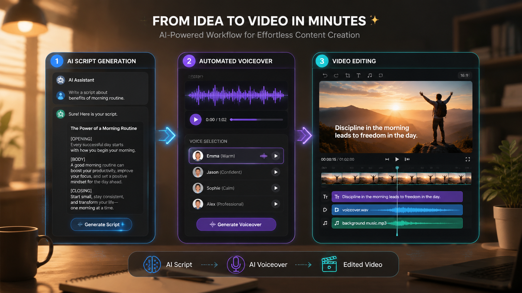 how to make training videos with ai workflow