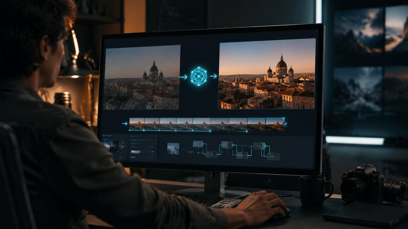 how to use ai for video upscaling workflow