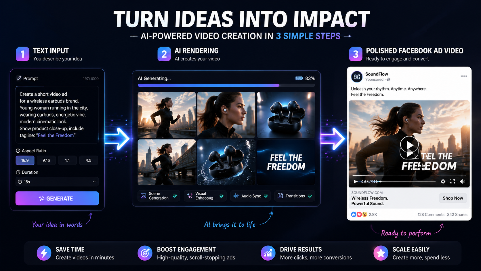 best text to video ai for facebook ads workflow