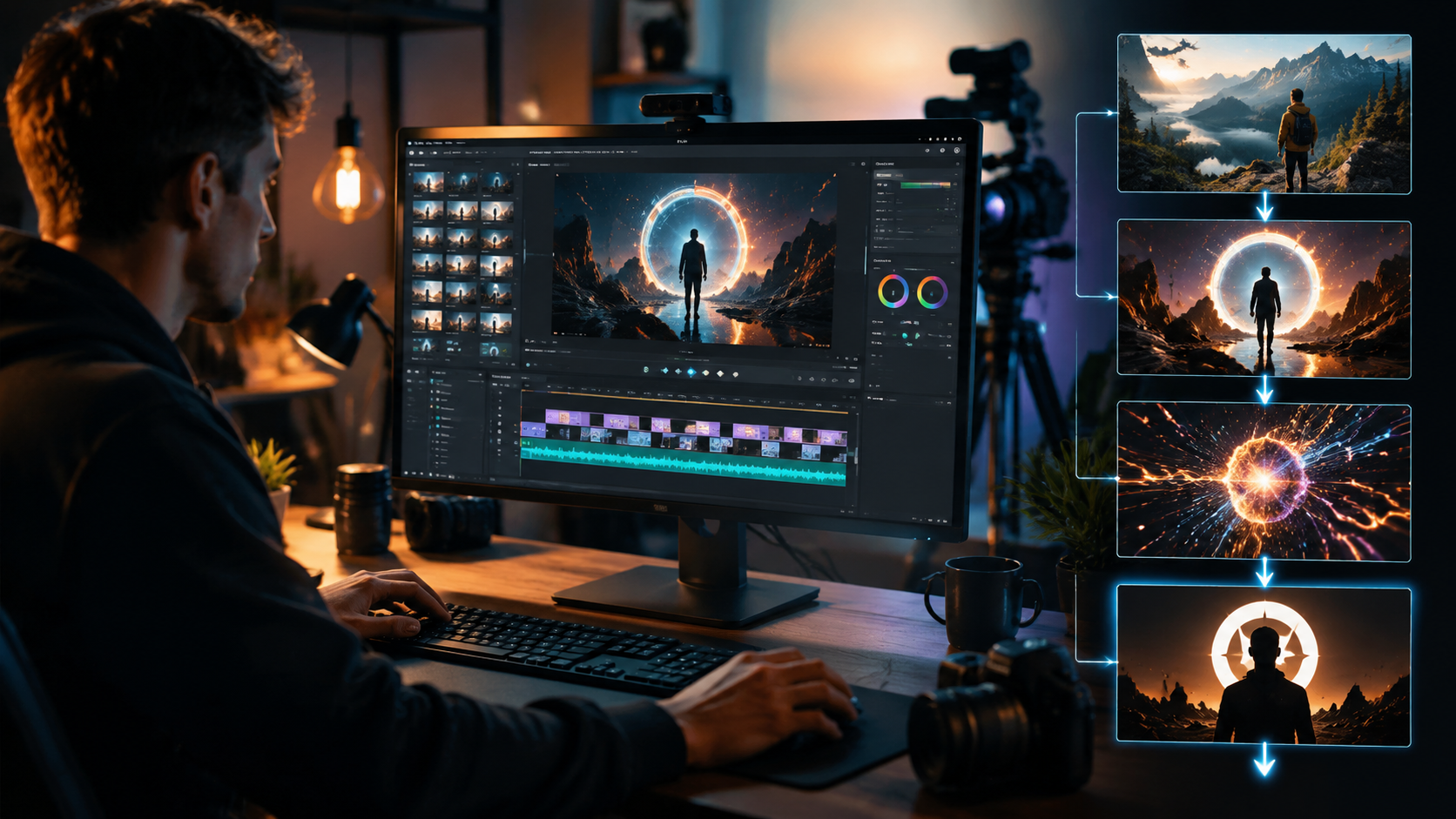 ai video editing for youtube intros workflow