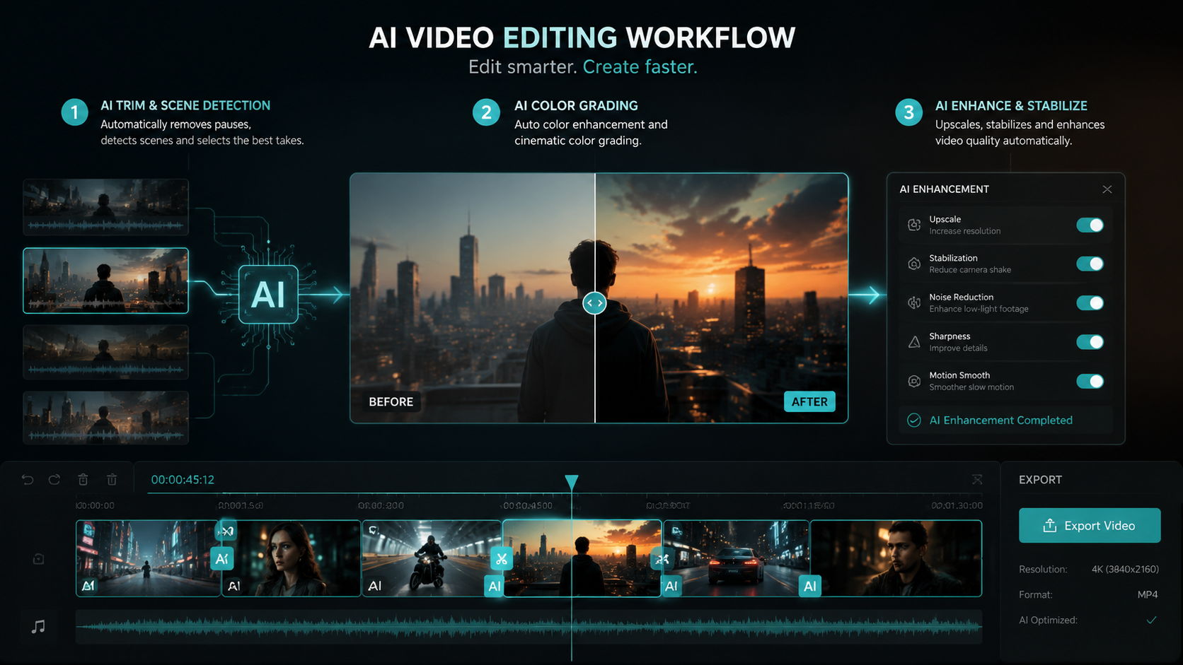best ai video editing for youtube workflow