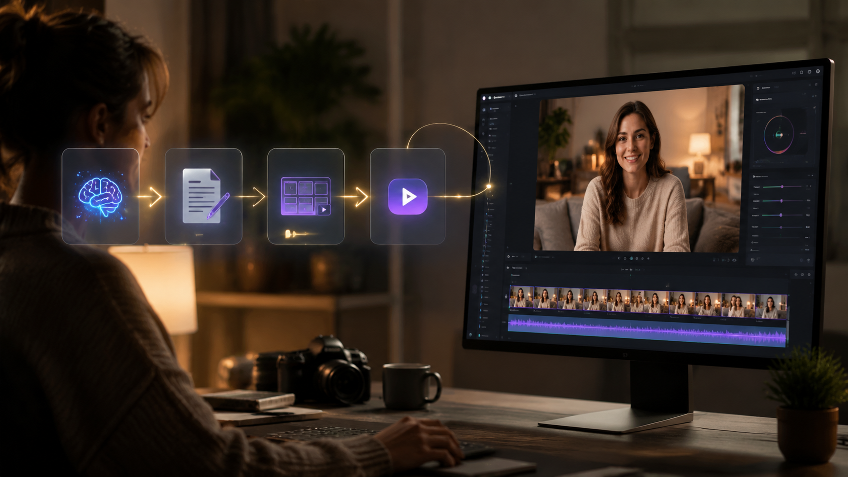 text to video ai for video testimonials workflow