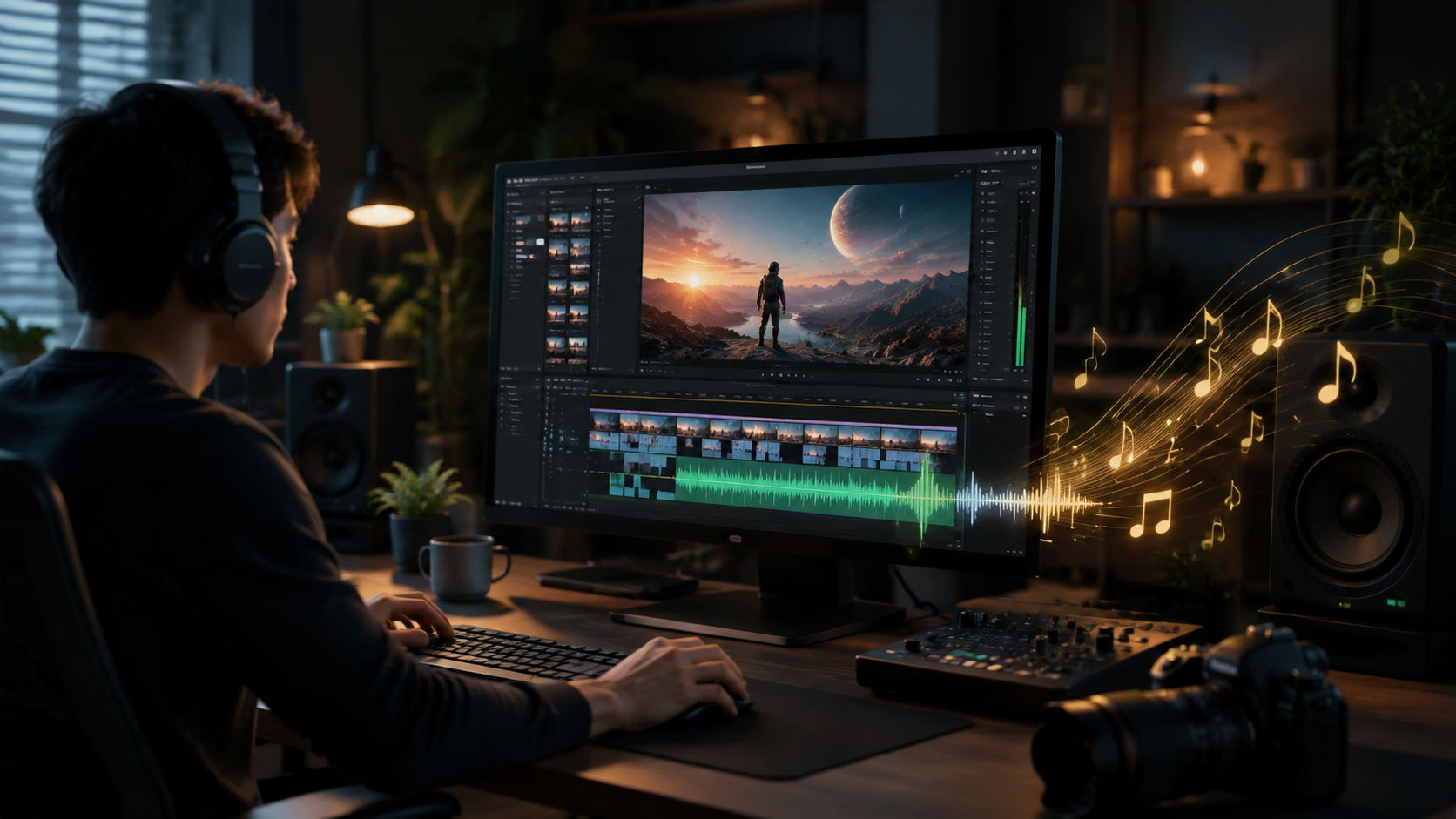 how to add music to ai generated videos workflow