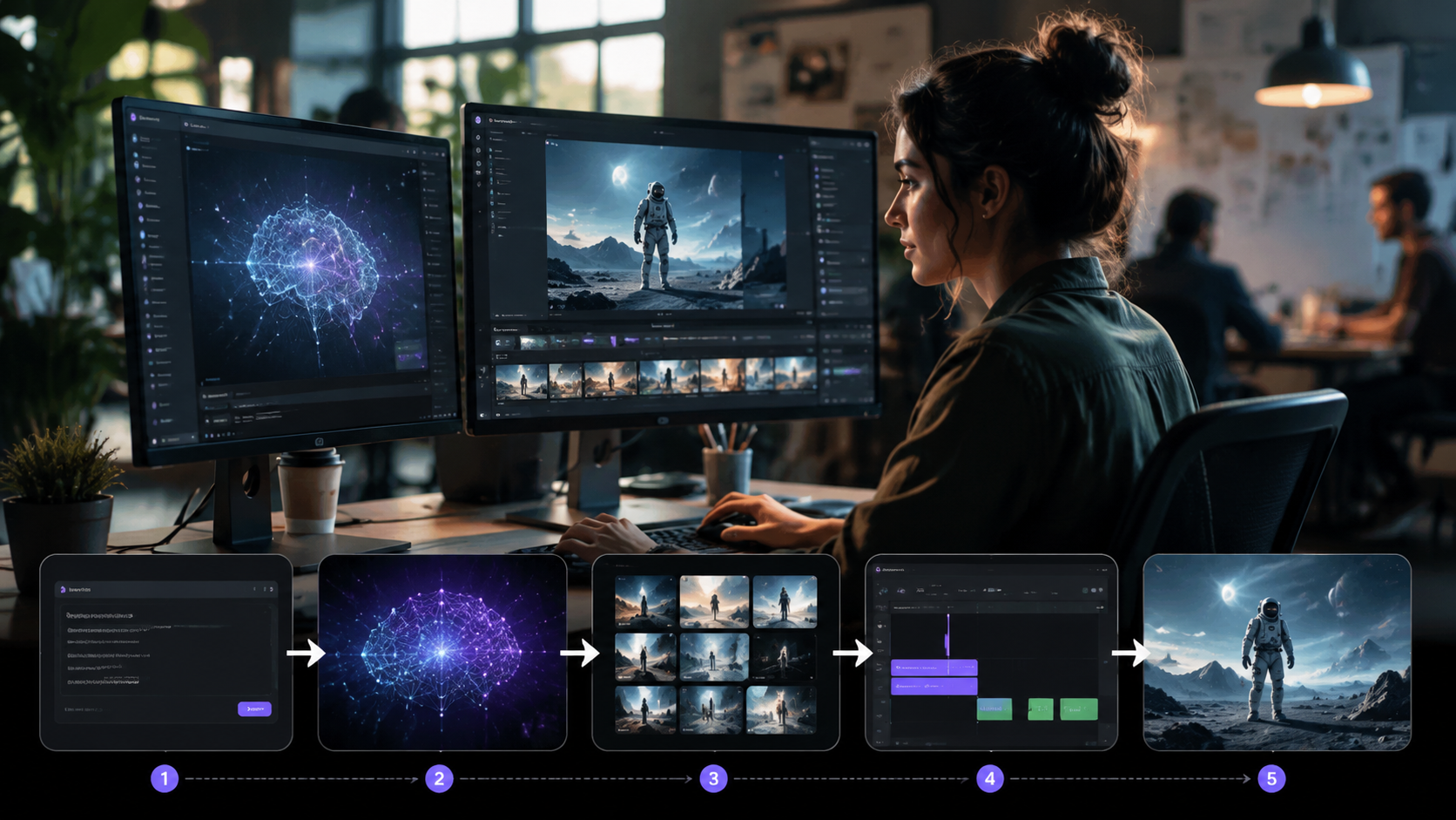free text to video ai for startups workflow