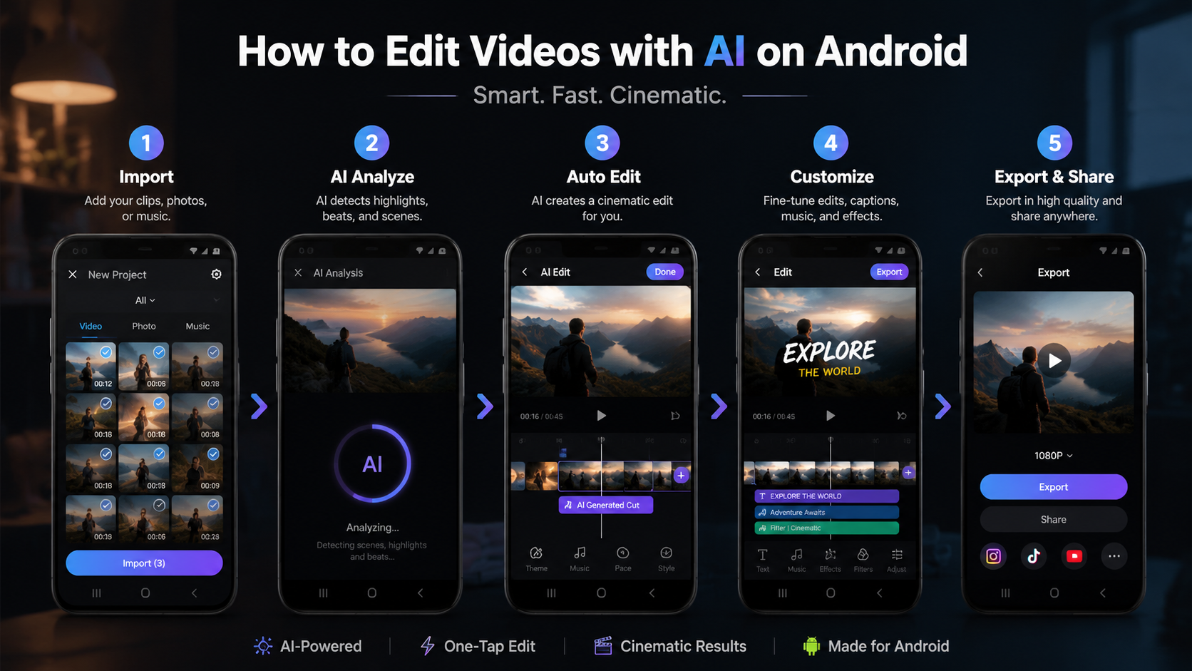 best ai video editing apps for android workflow