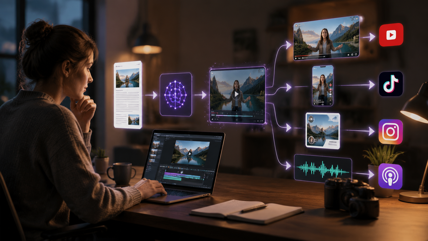how to repurpose content with ai video workflow