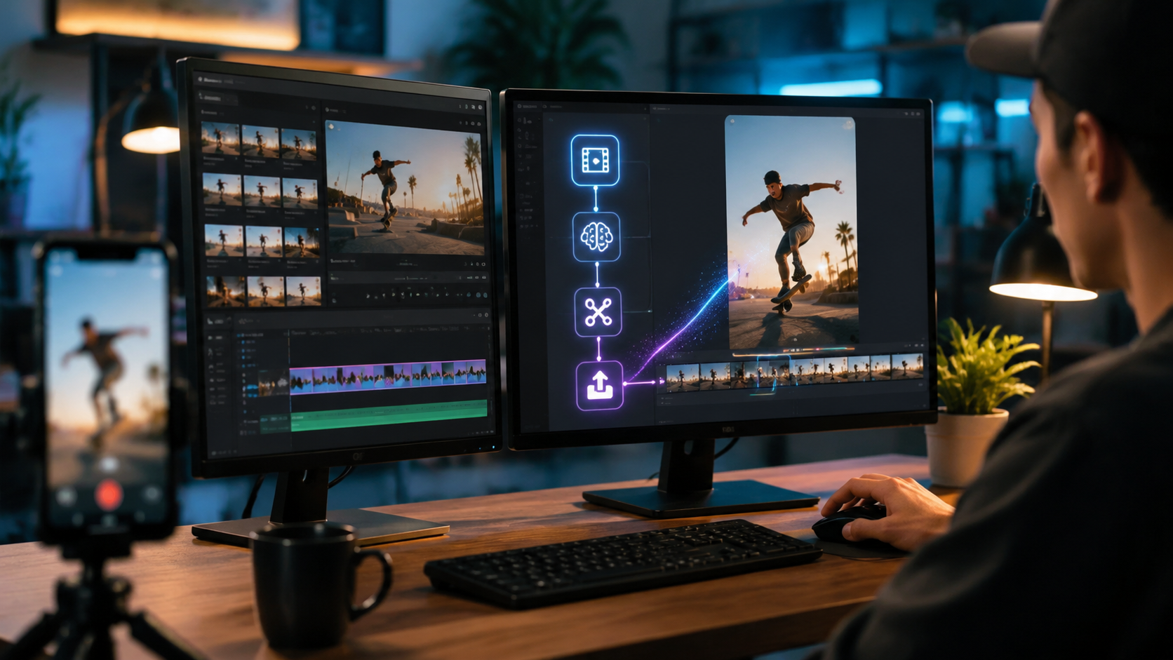 ai video editing for facebook reels workflow