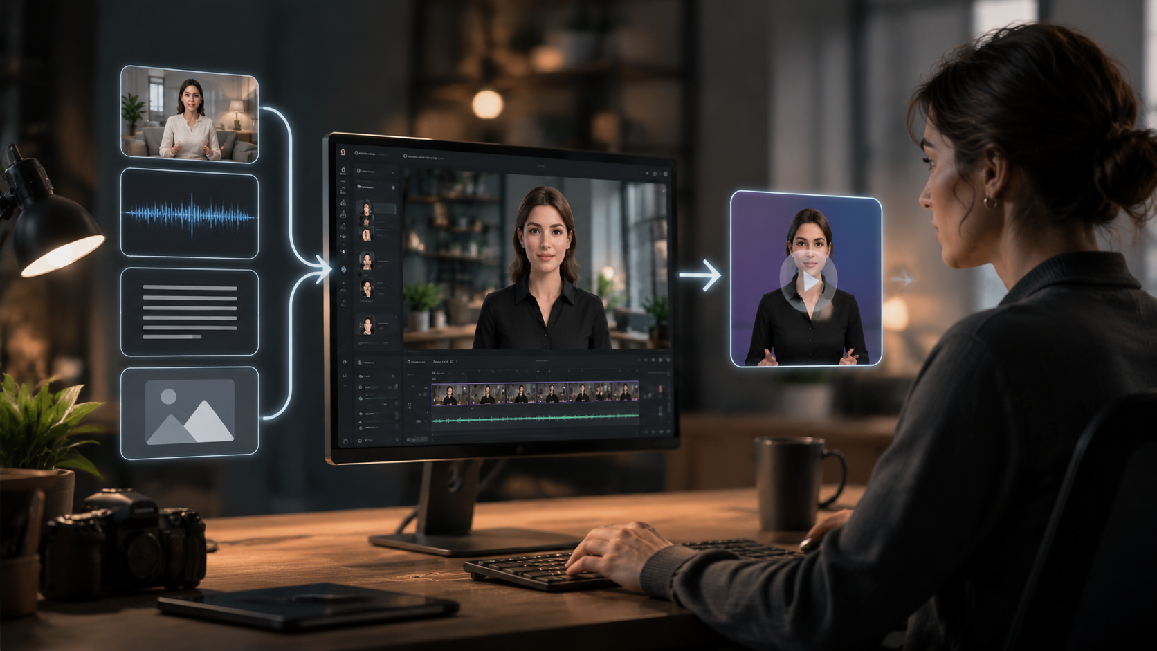text to video ai with human-like avatars workflow