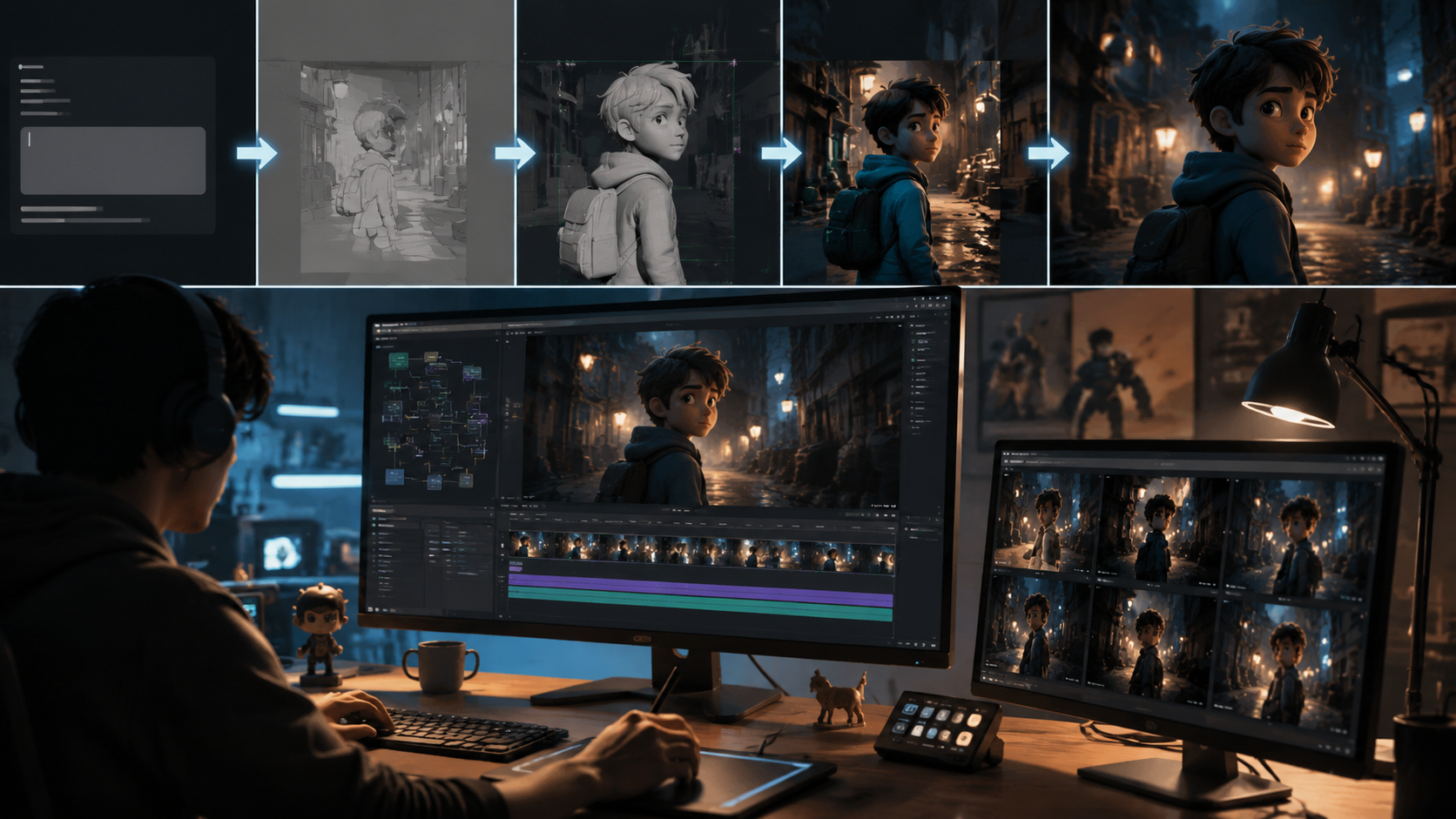 ai animation video generation workflow