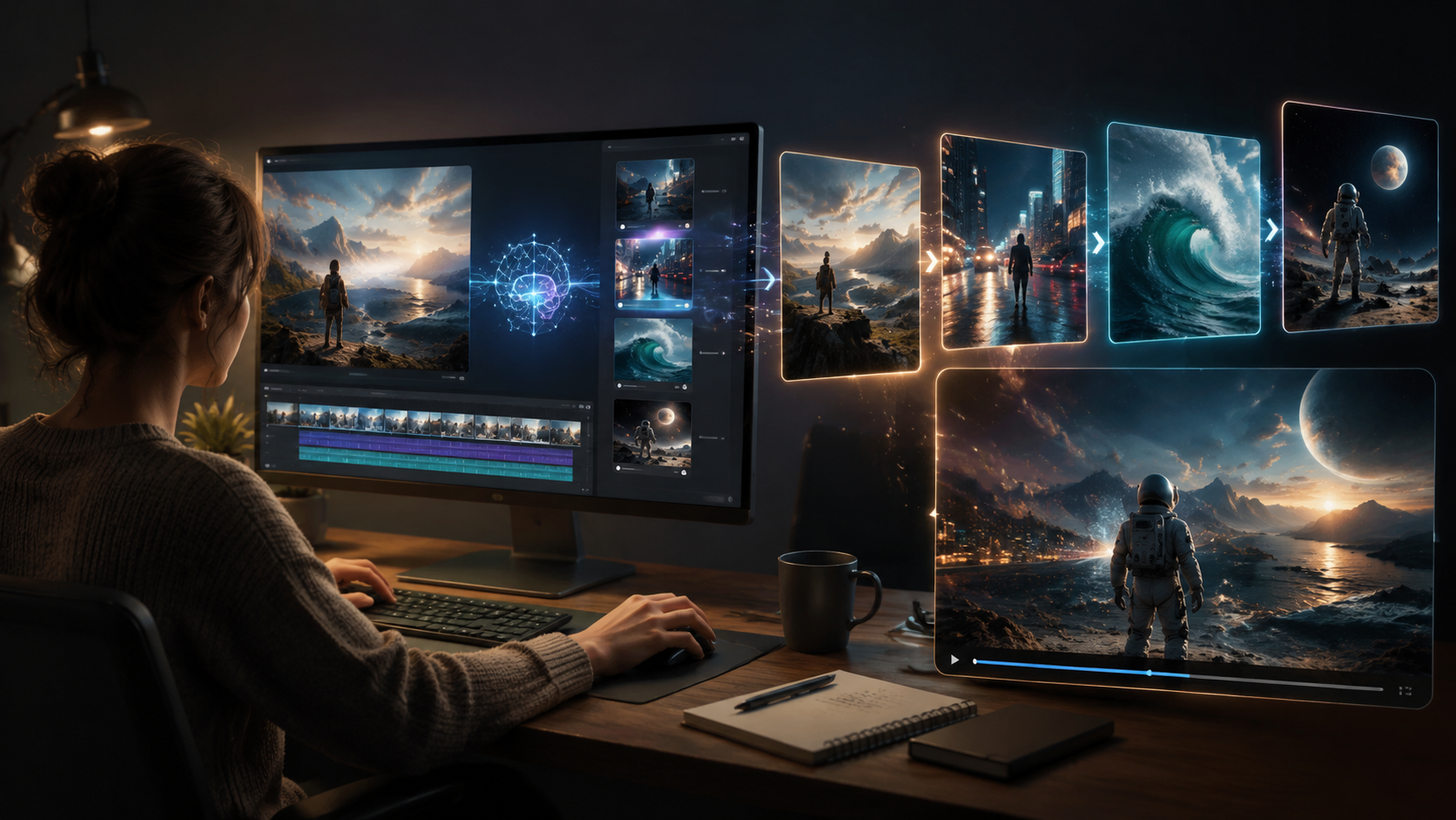 text to video ai with dynamic transitions workflow