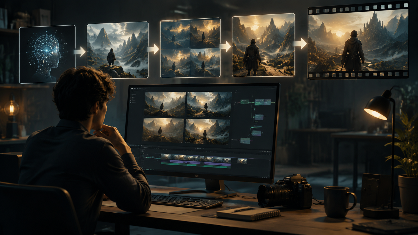 how to generate ai videos from text prompts workflow