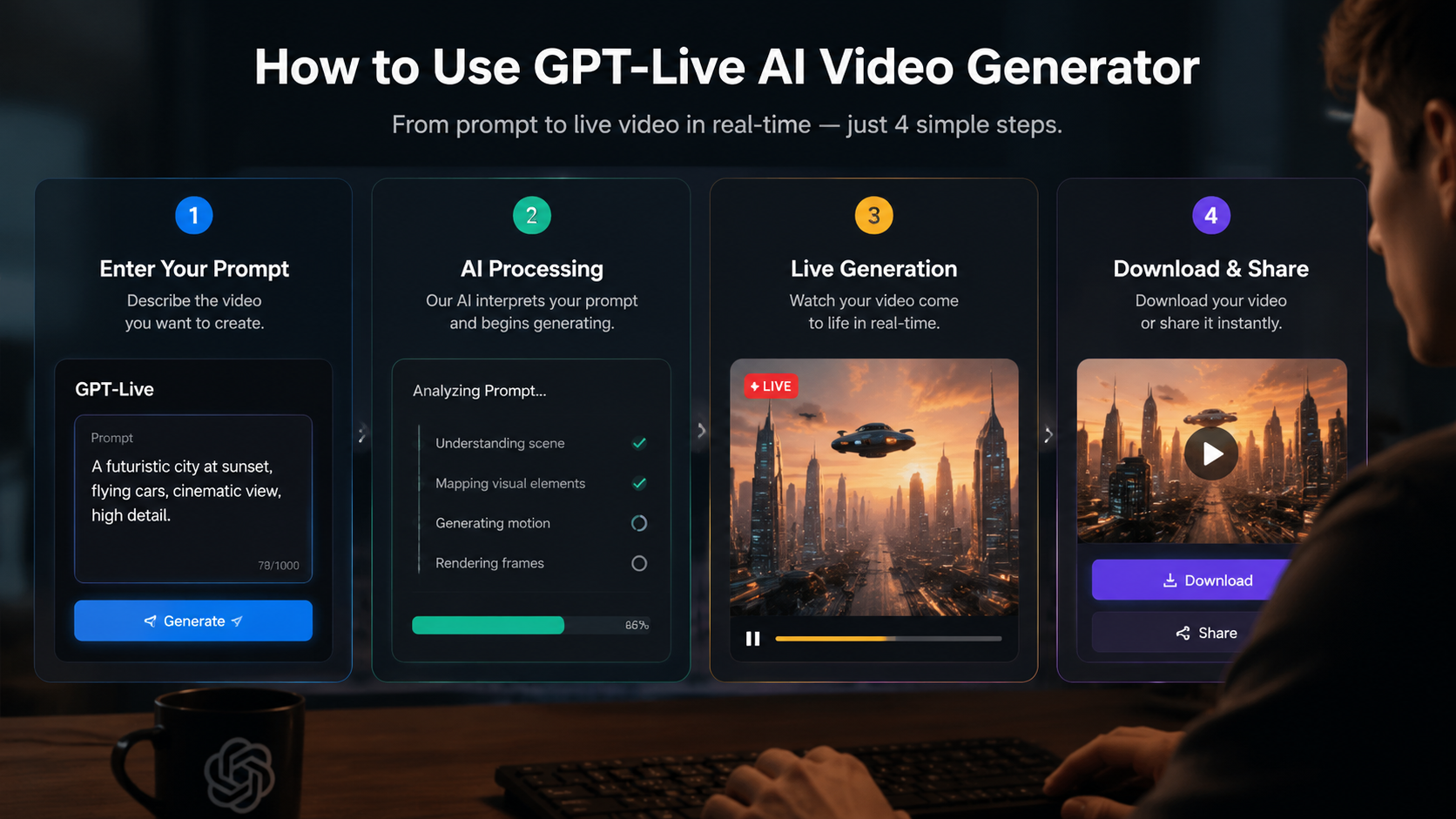 gpt-live ai video generator workflow