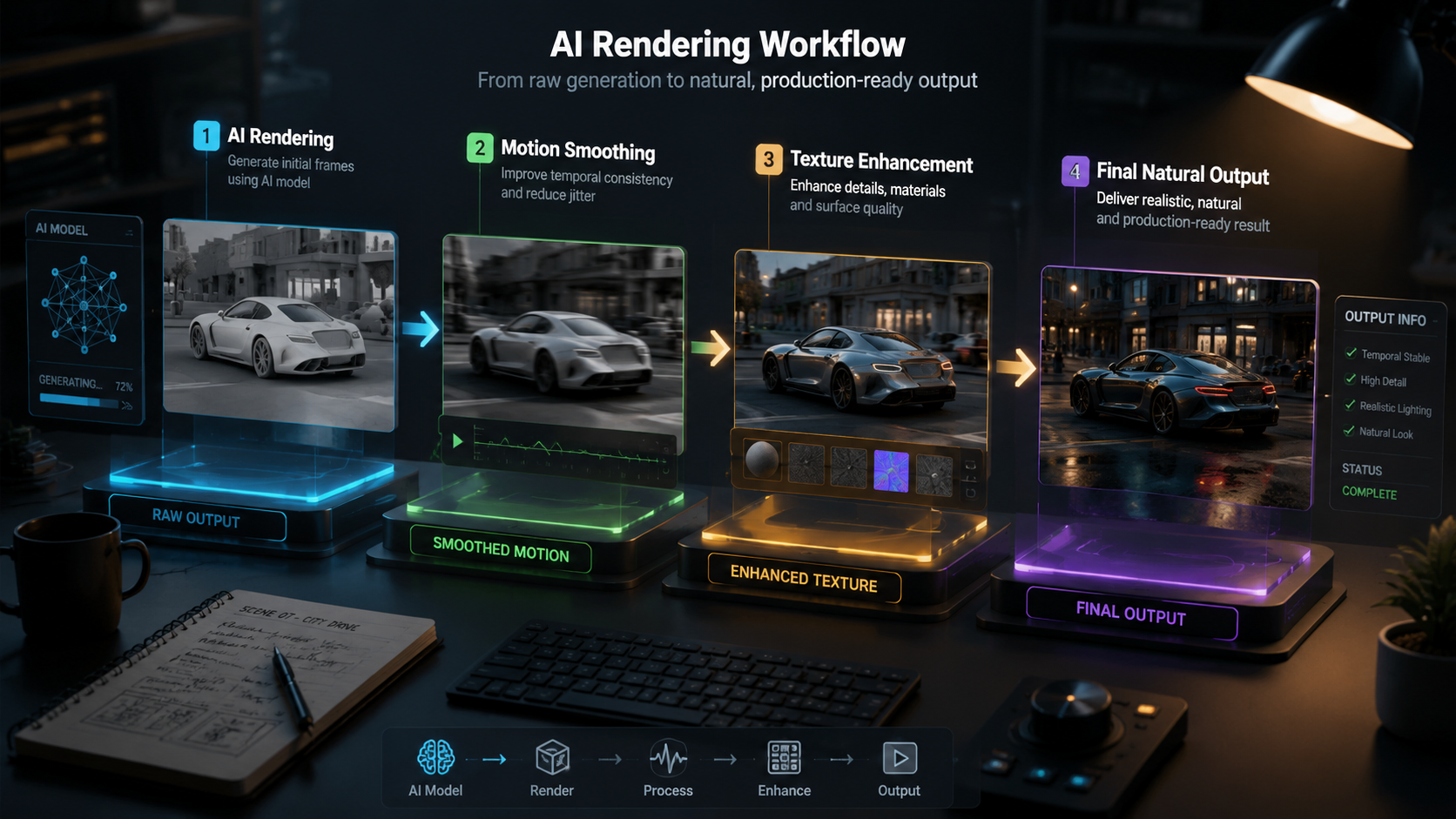 how to make ai videos look more natural workflow