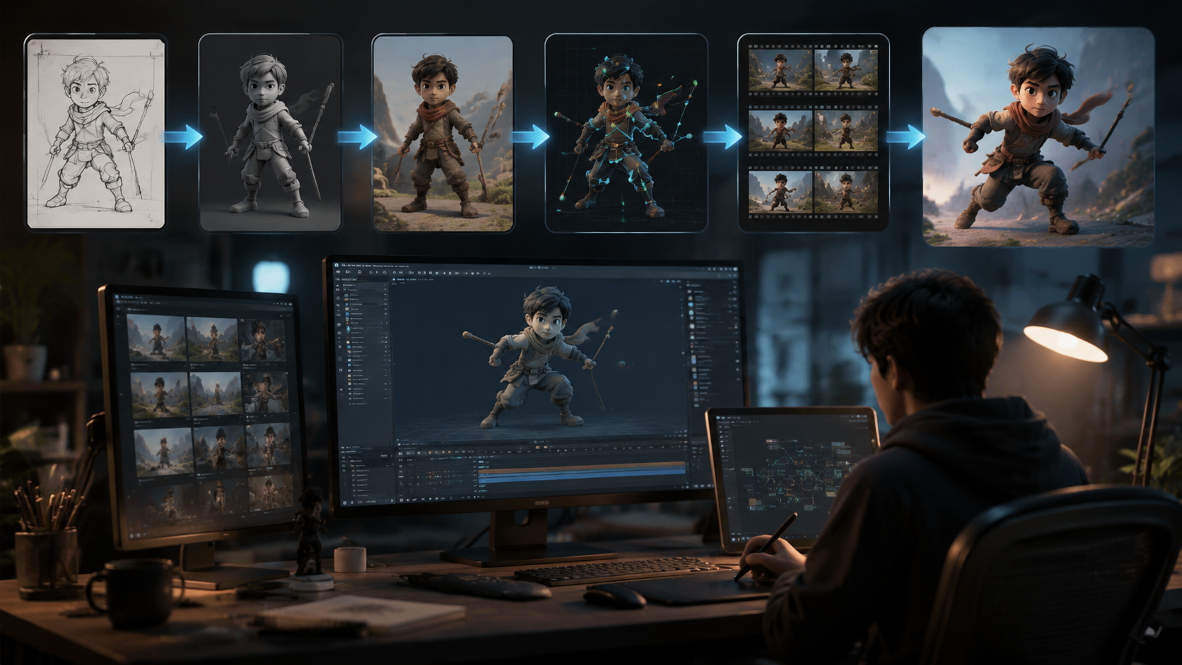 ai animation generation tools workflow