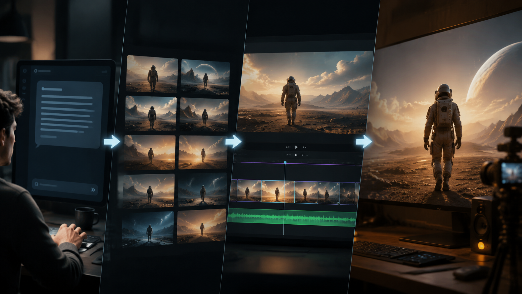 text to video ai vs manual video creation workflow