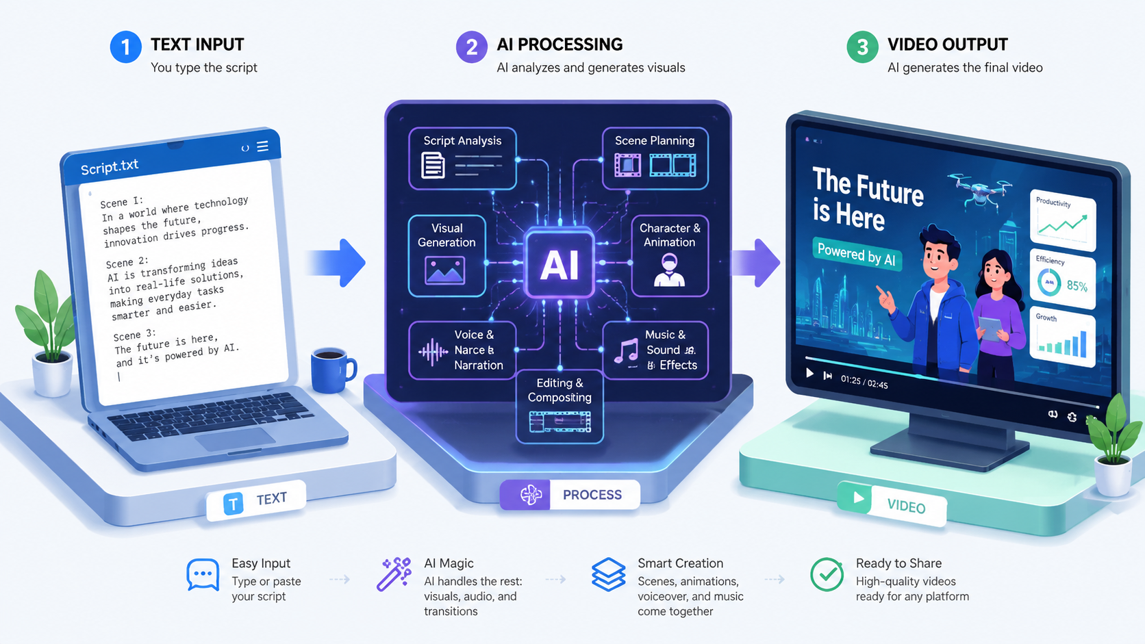 text to video ai for e-learning content workflow