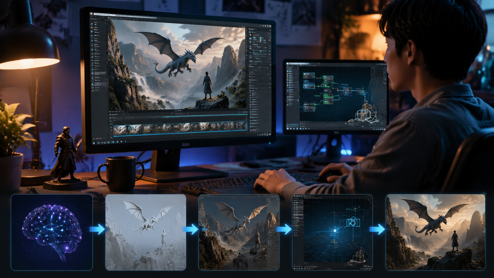 how to create 3d videos with ai workflow