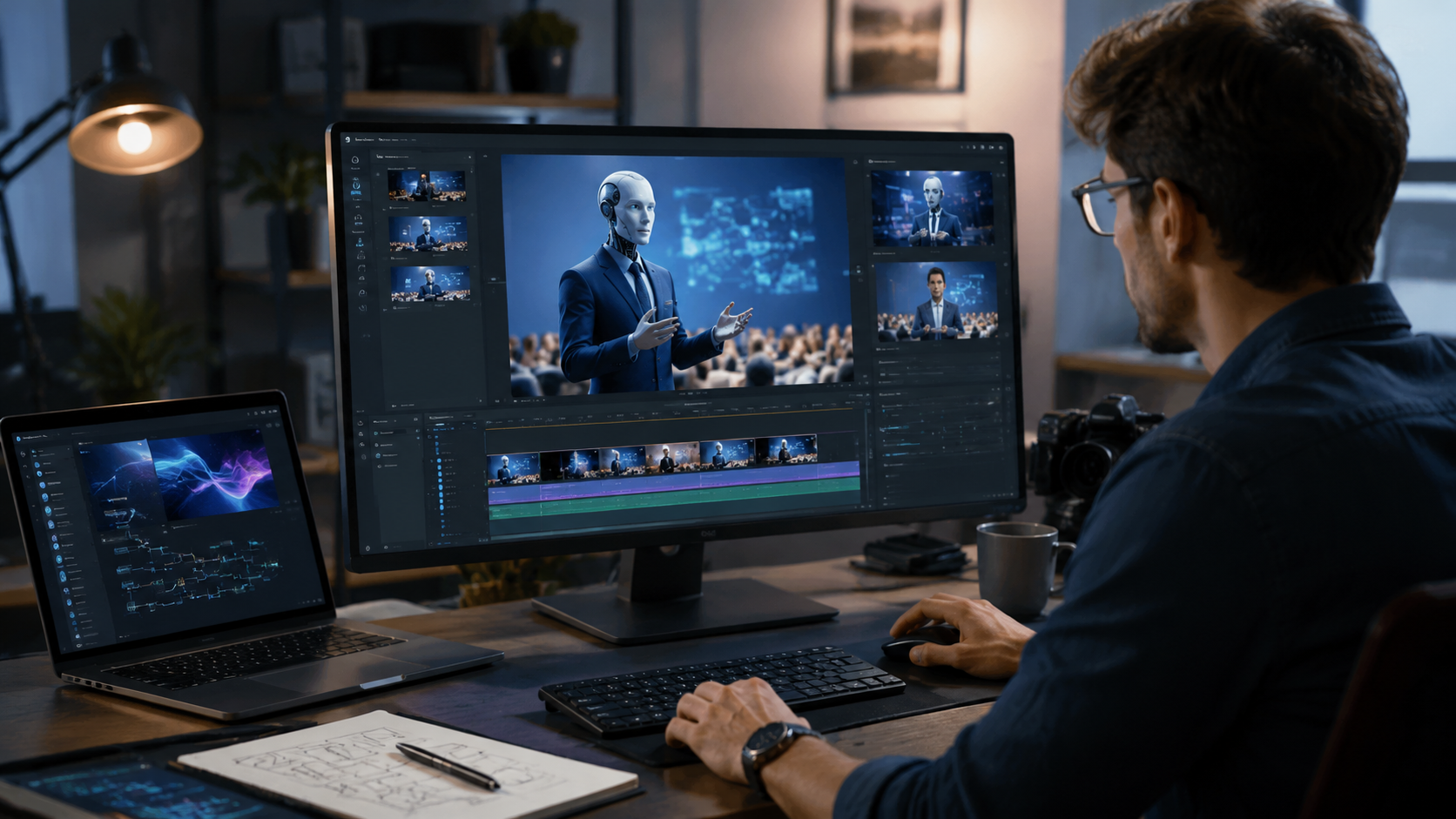 how to make ai-generated video presentations workflow
